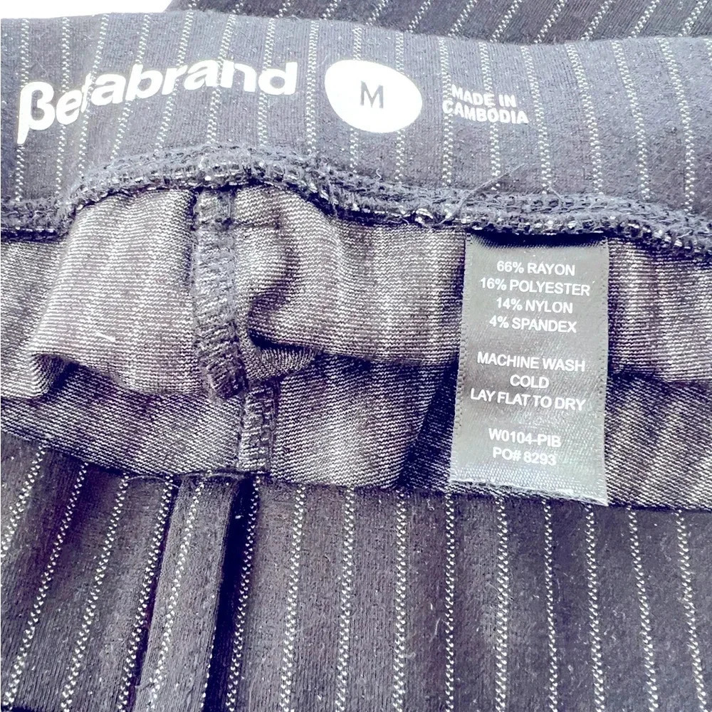 Betababand Dress Yoga Pants Pink Blue White Stripe M - Picture 2 of 3